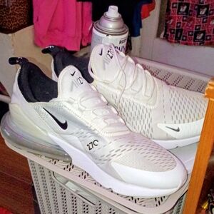 Nike Air Max 270 White and Black Sneakers